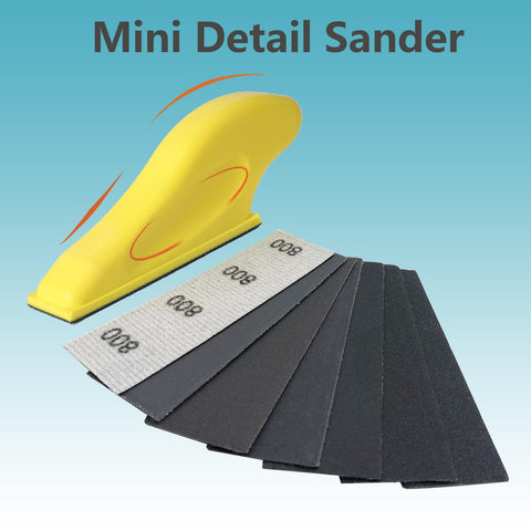 AutKerige 90-pack sandpapers laid out, showing grit range 320 to 5000 for fine finishing.