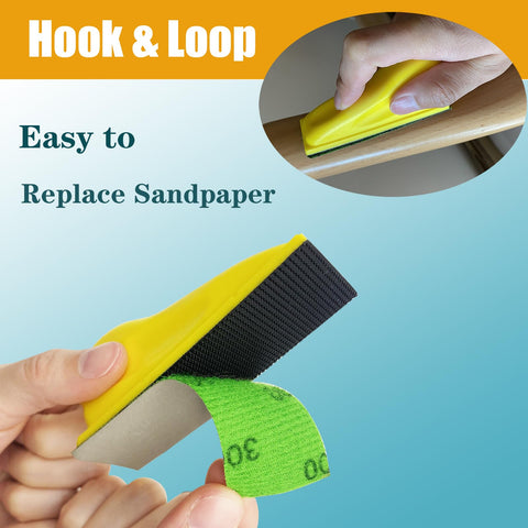 AutKerige replacement sanding papers attach with hook-and-loop for quick changes