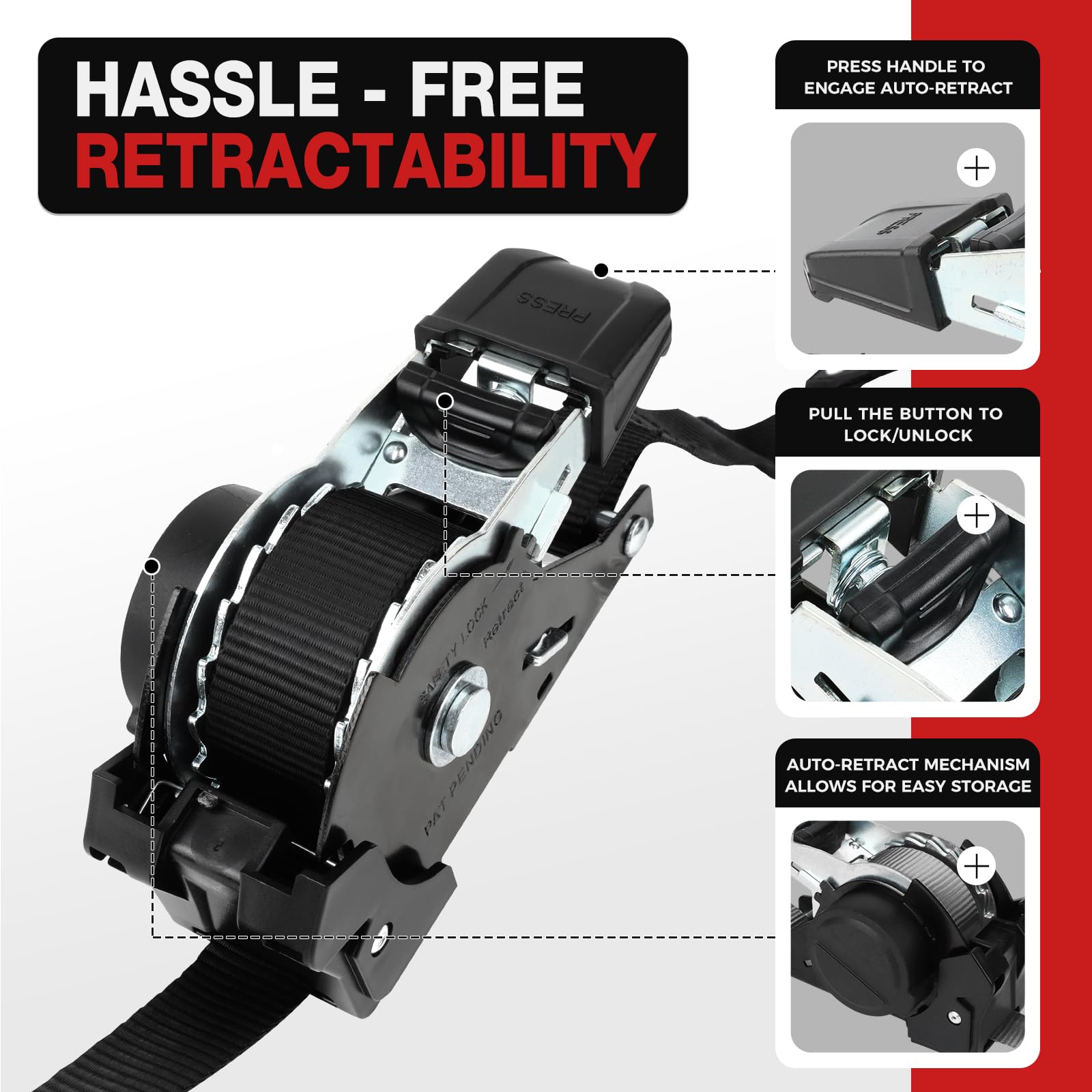 Autofonder ergonomic padded handle for comfortable, prolonged use.