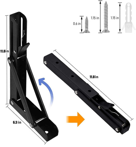 AUTOHJ folding bracket demonstrating 90-degree lock for secure setup