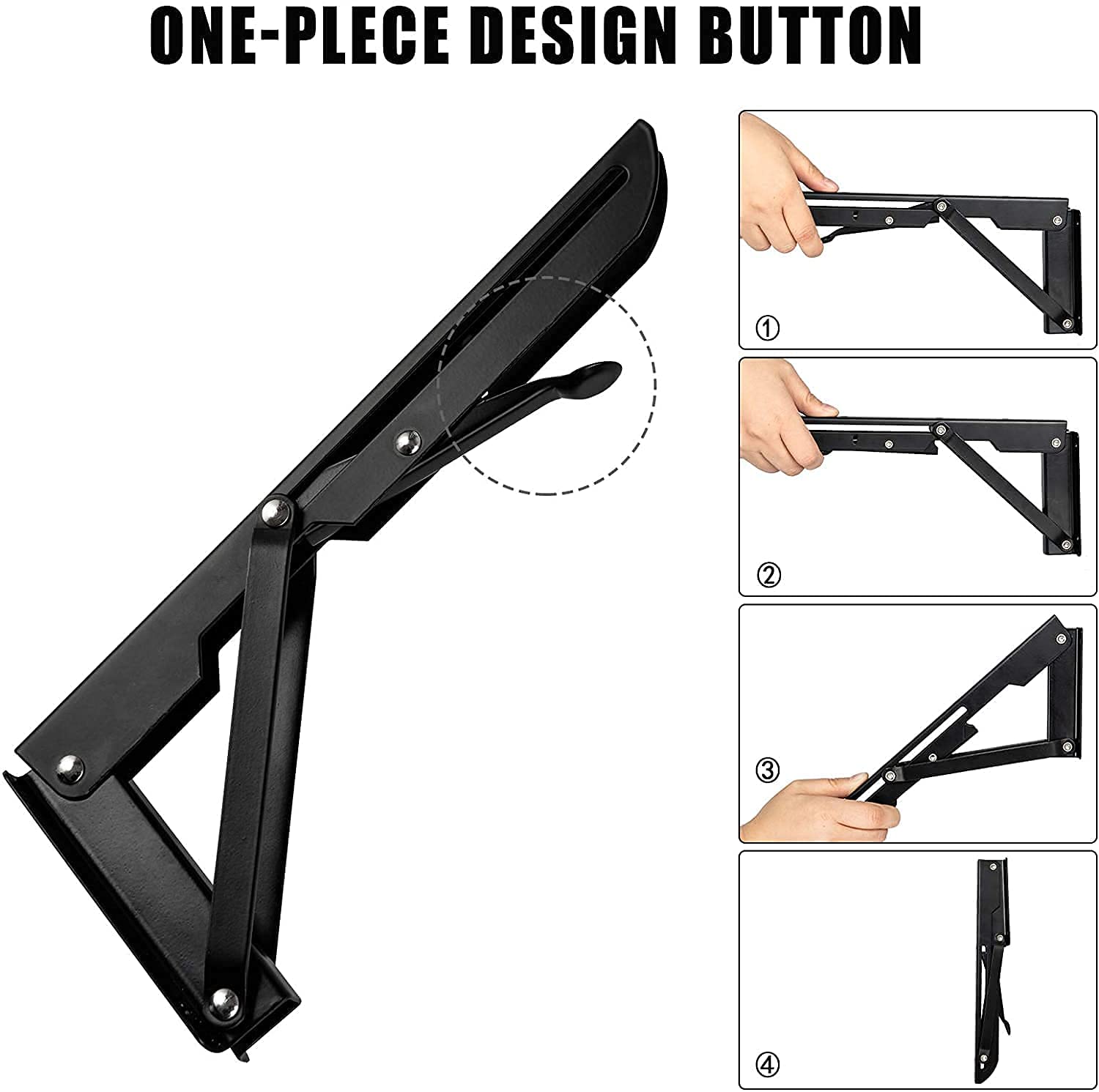 AUTOHJ folding-shelf-brackets-durable-gun-metal-finish demonstrates long-lasting durability