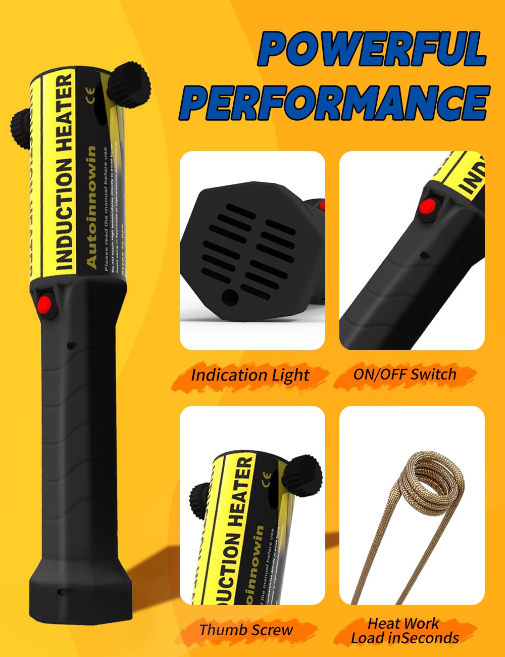 Autoinnowin cooling fan protects against overheating during operation.