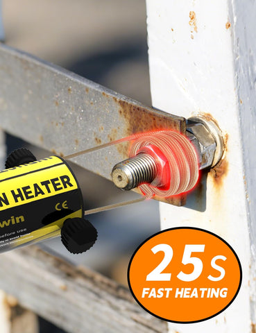 Autoinnowin no-flame induction heater emphasizes safer heat application.