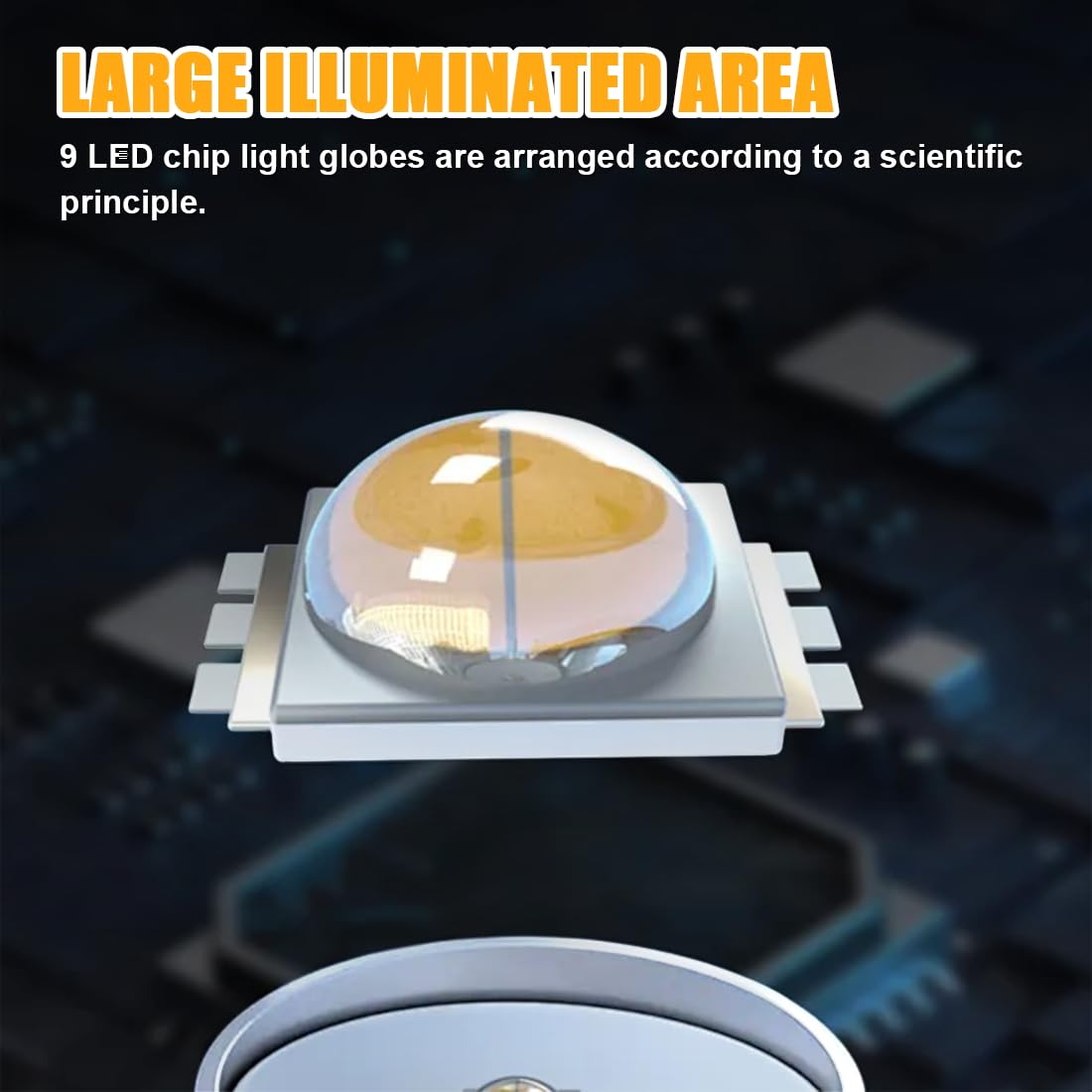 Cordless AUTOJARE light fits Dewalt batteries, enabling flexible on-site lighting without cords.