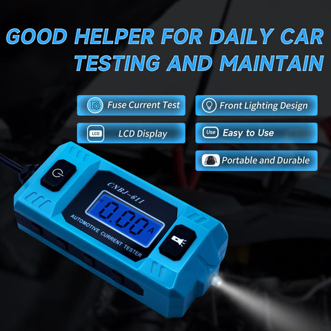 Autokcan fuse tester front light helps illuminate engine bays for testing