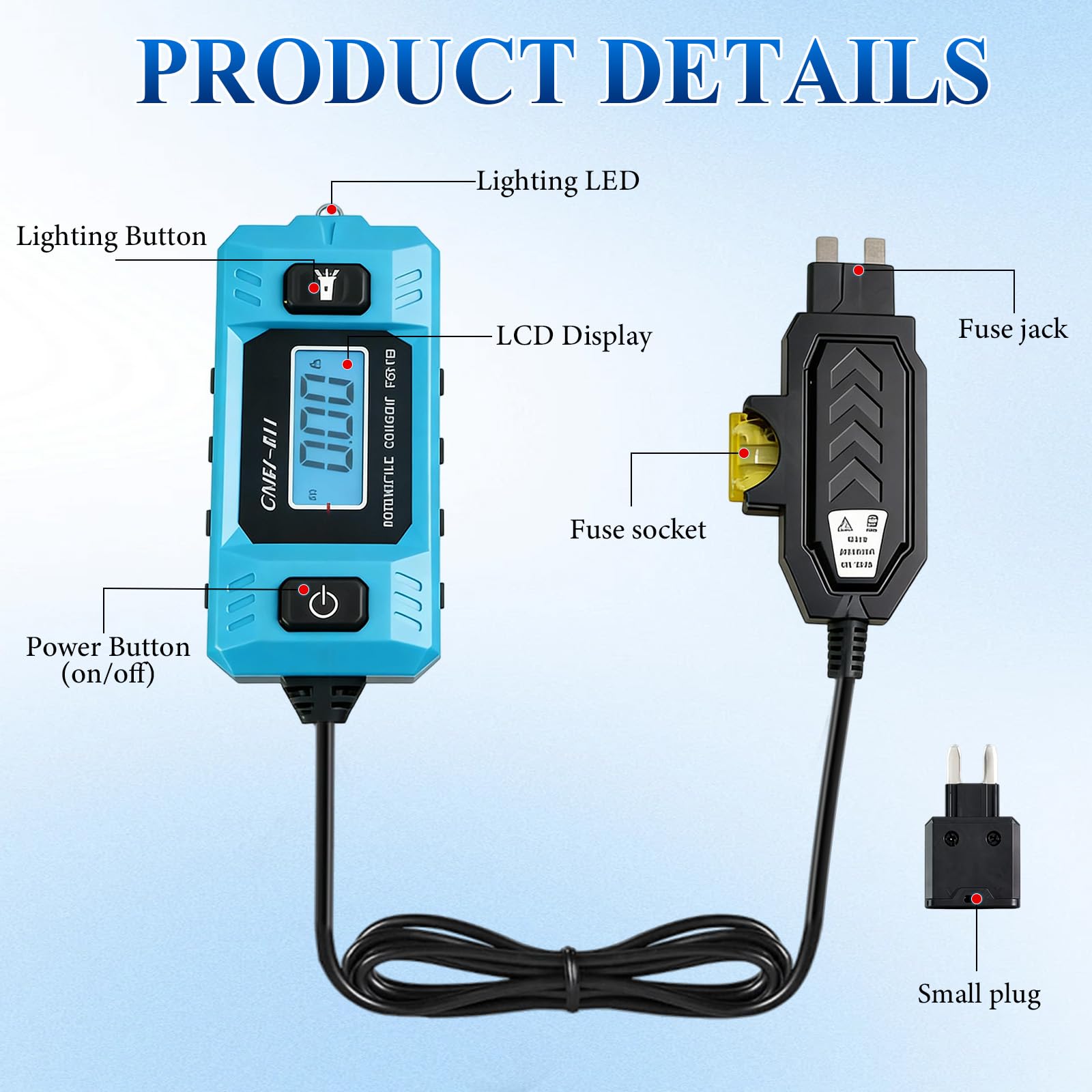 Automotive Circuit Fault Probe Tester suitable for cars and trucks in busy workshops.