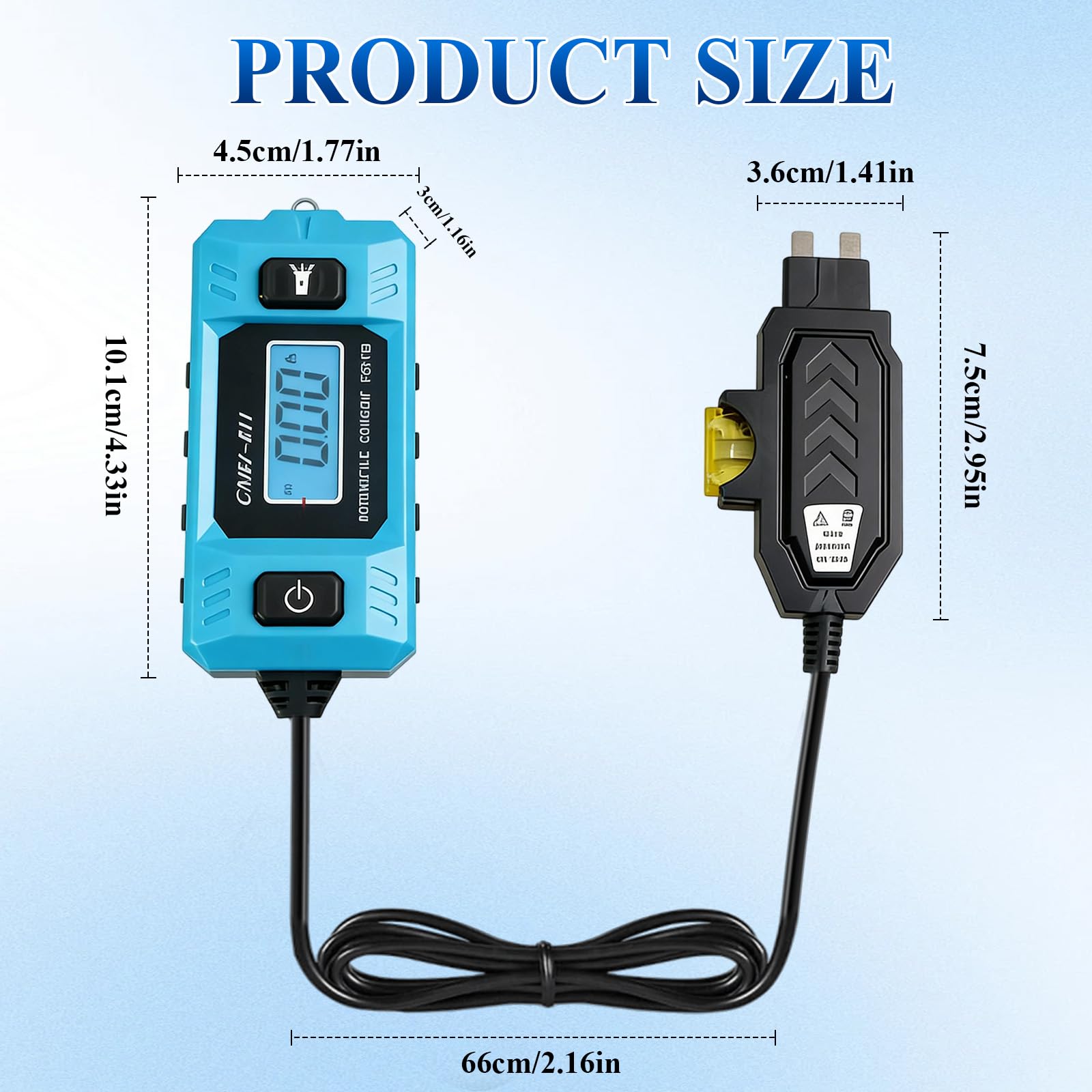 Automotive Circuit Fault Probe Tester handheld and compact for easy mobile use.