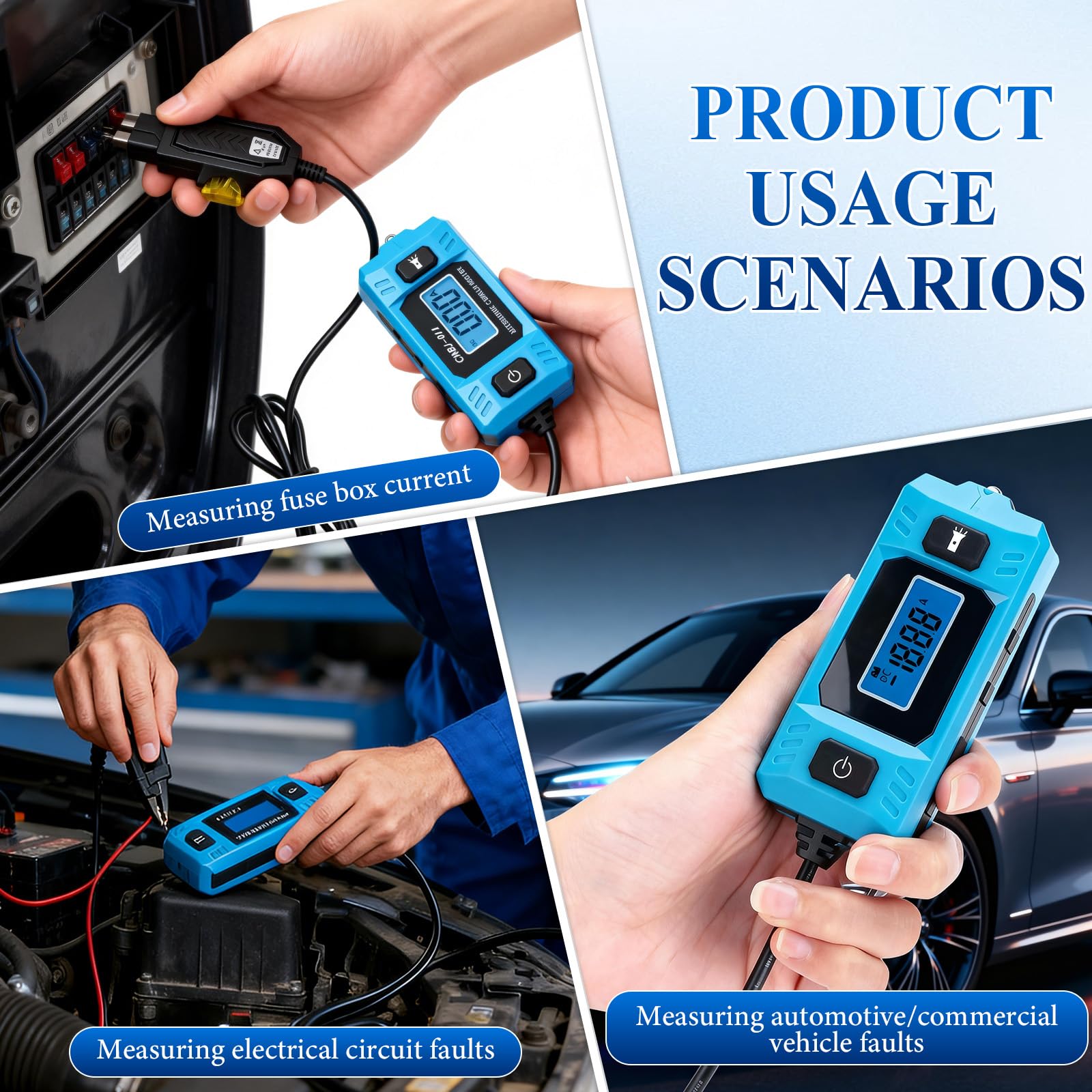 Automotive Circuit Fault Probe Tester simple operation enables quick checks up to 20A/48V.