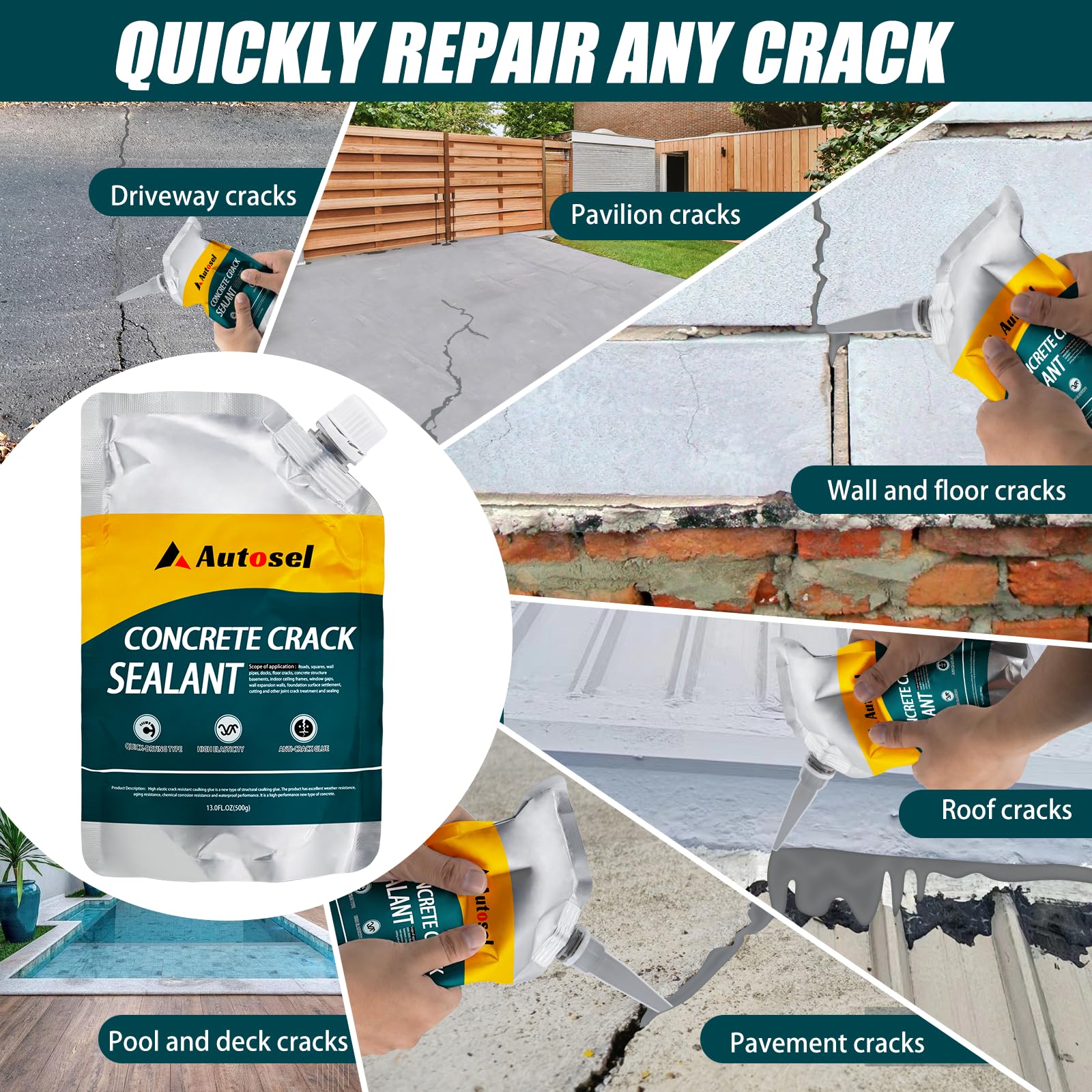 Autosel 3-pack helps tackle small projects like sidewalks and garages efficiently