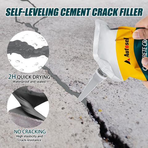 Autosel elastic crack repair adapts to movement for long-lasting upkeep