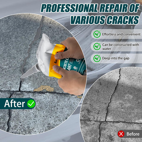 Autosel waterproof seal protects patios and driveways from rain and frost