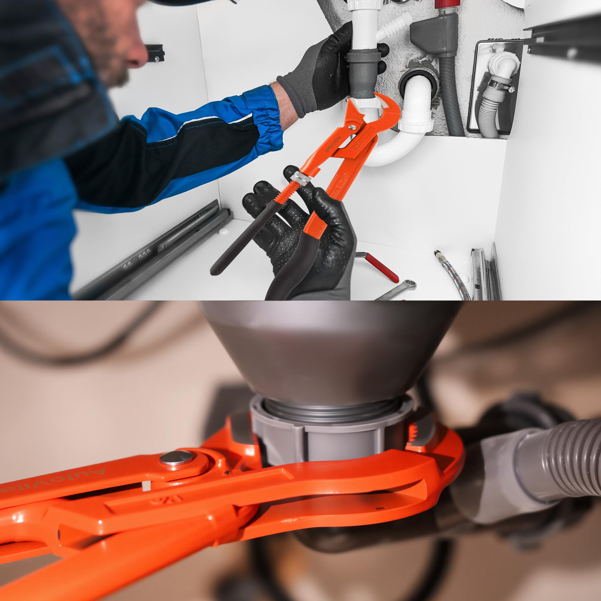 AutoViteX wide jaw opening handles up to two-and-three-quarter inches.