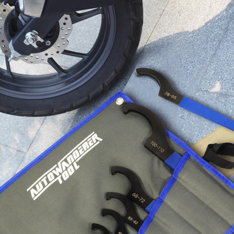AutoWanderer Tool 68-72mm coilover wrench fits bigger shocks for efficient assembly.