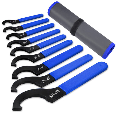 AutoWanderer Tool coilover wrench set for universal suspension adjustments and shop-ready portability.
