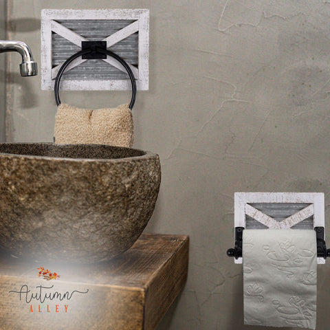Autumn Alley rustic-white wood detail highlights craft and warmth.