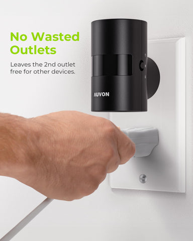 AUVON wall-plug night light suitable for stairs and hallways.