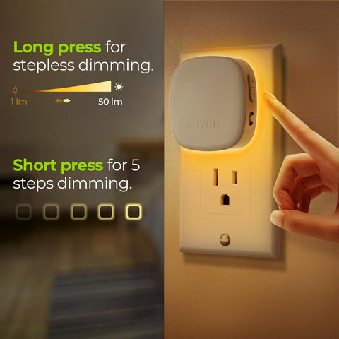 AUVON memory feature retains last brightness setting for convenience