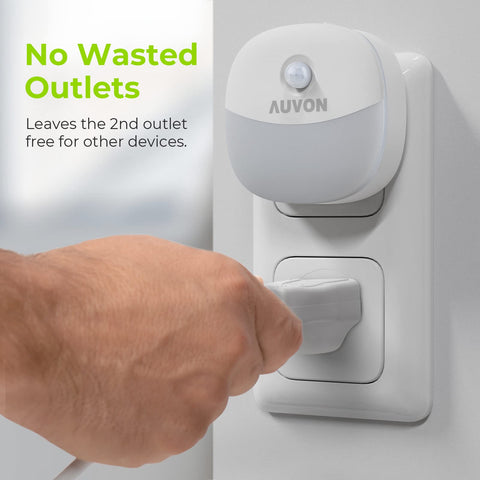 AUVON night light in bathroom or hallway enhances nighttime visibility