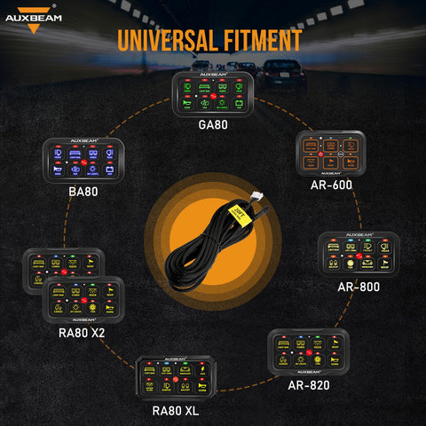 Auxbeam DC12V-24V compatibility across diverse vehicle setups.