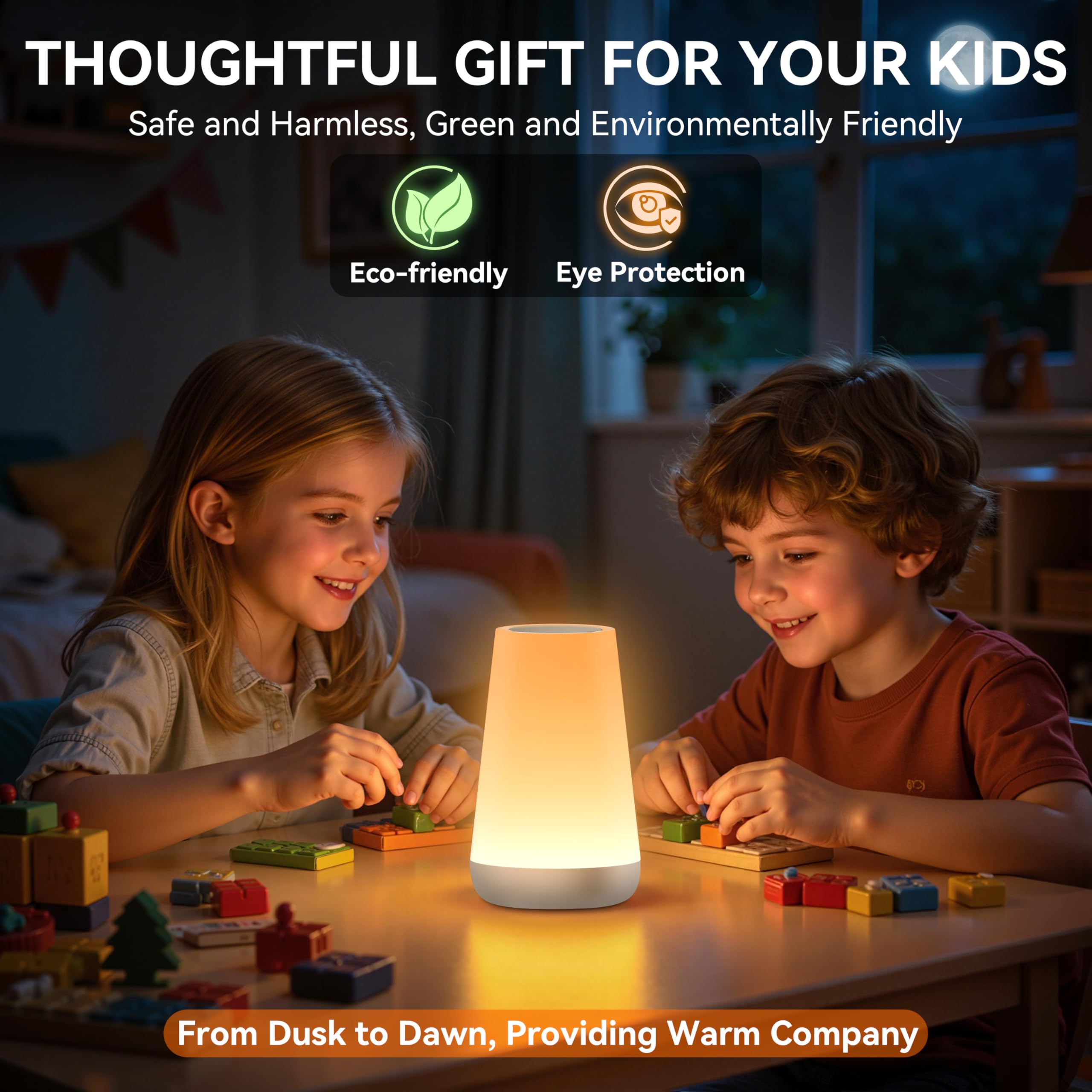 Auxmir night light placed in a nursery for calming illumination.