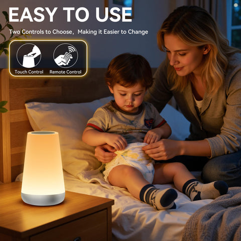 Auxmir night light is portable and rechargeable for on‑the‑go lighting.