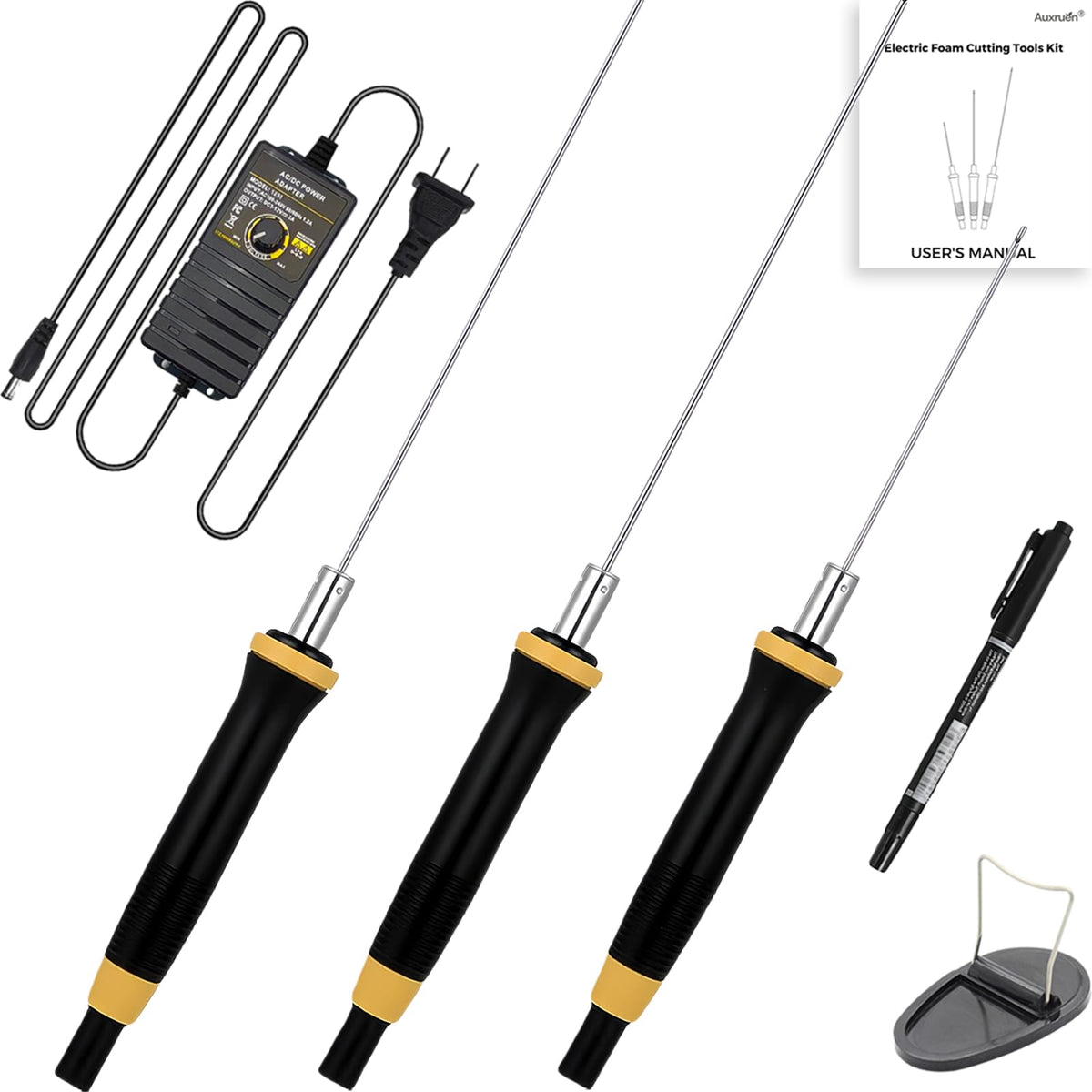 Auxruen hot wire pen 4in ready for precise foam cuts in art projects