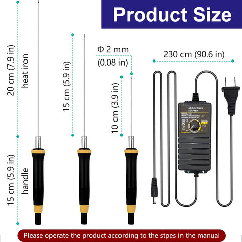 Auxruen 6in hot wire pen delivers smooth carving on foam boards
