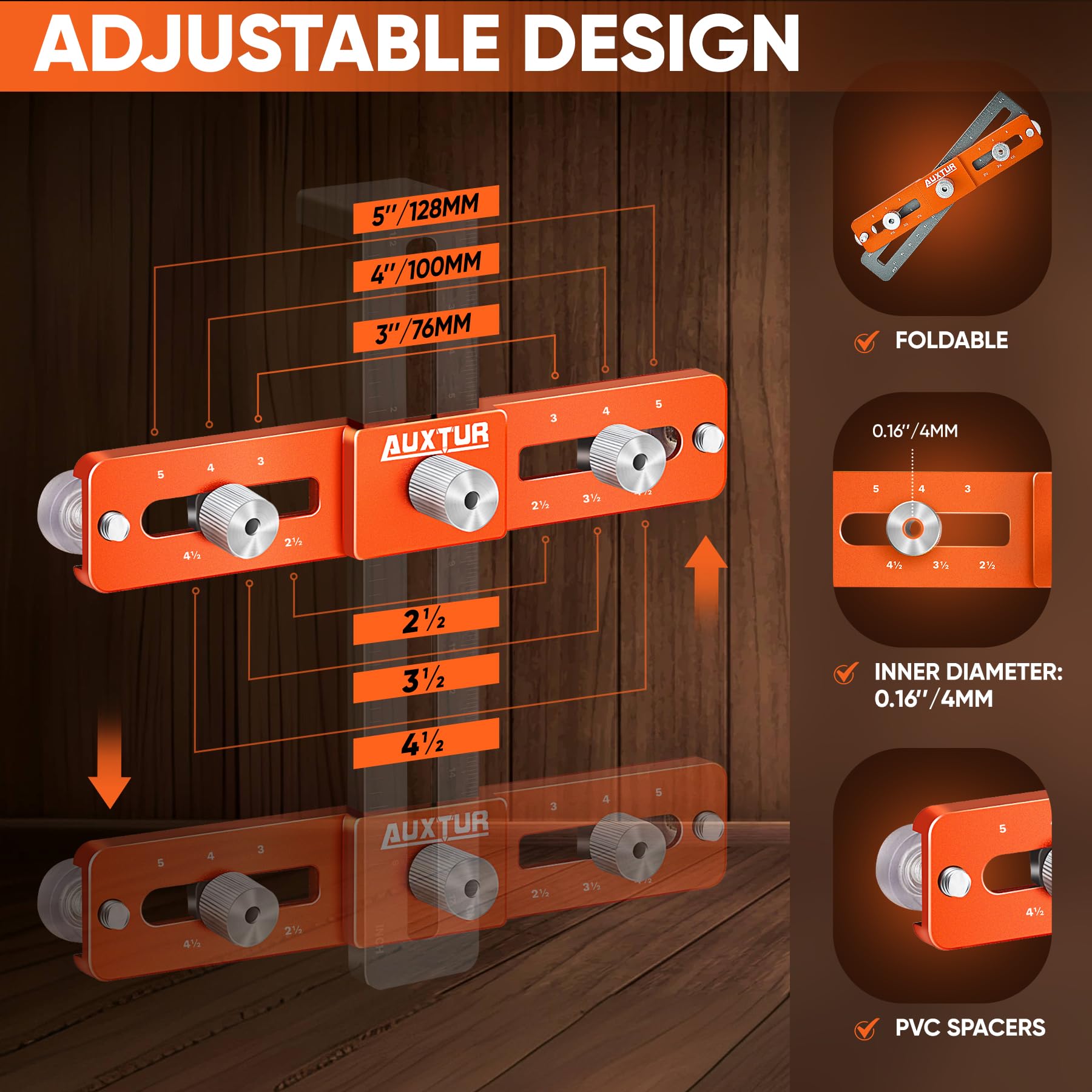 AUXTUR quick-installation tool speeds up cabinet hardware projects