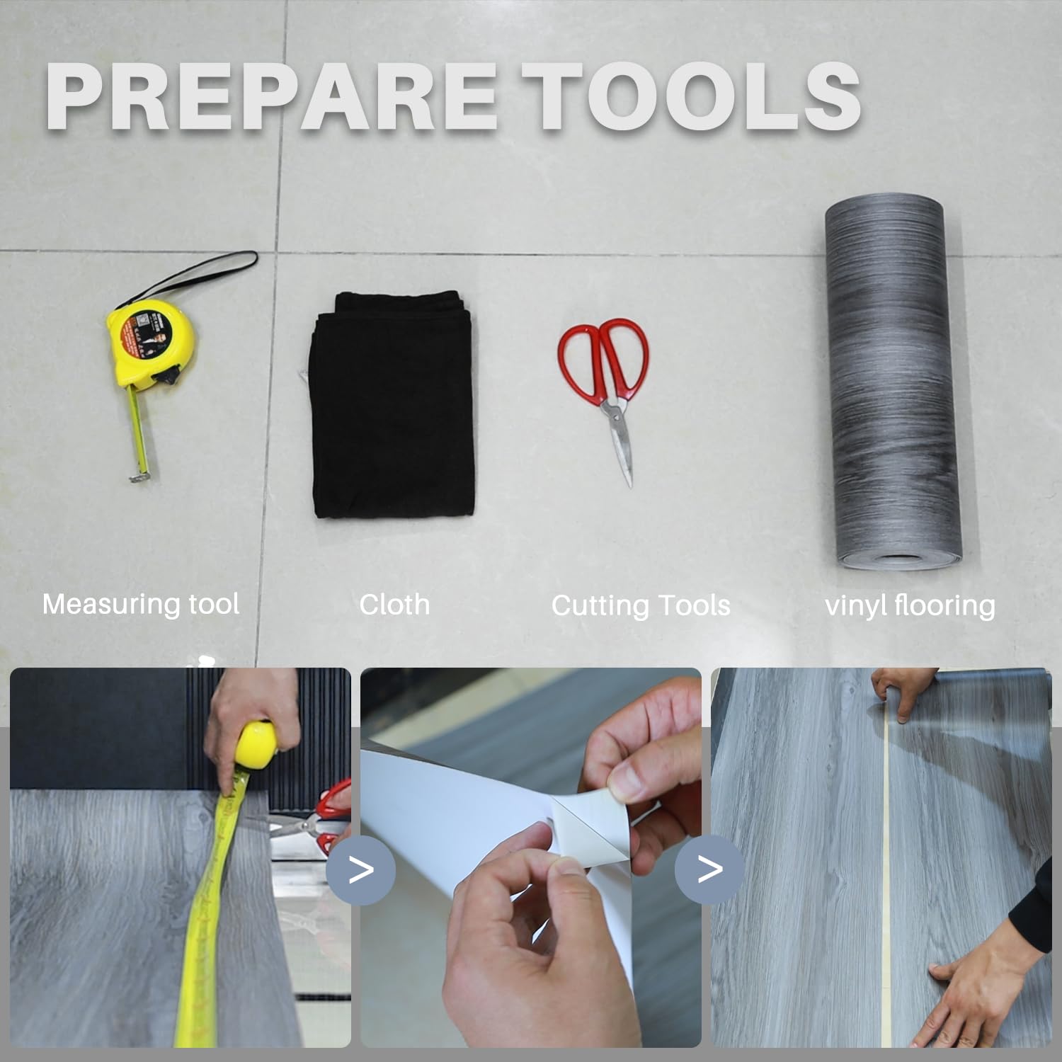 Auxua peel and stick installation enables tool-free remodeling.