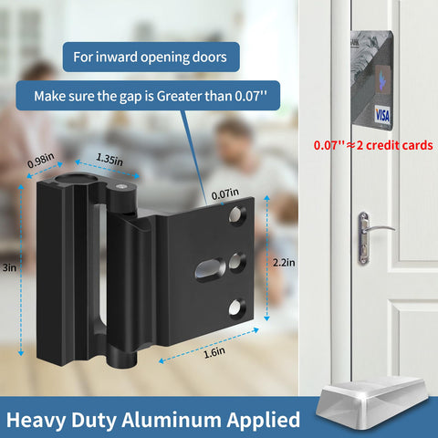 Auzev soft rubber pad protects door surfaces during installation