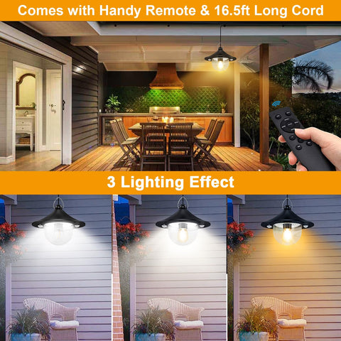 Auzev waterproof design withstands rain, ideal for porch or gazebo.