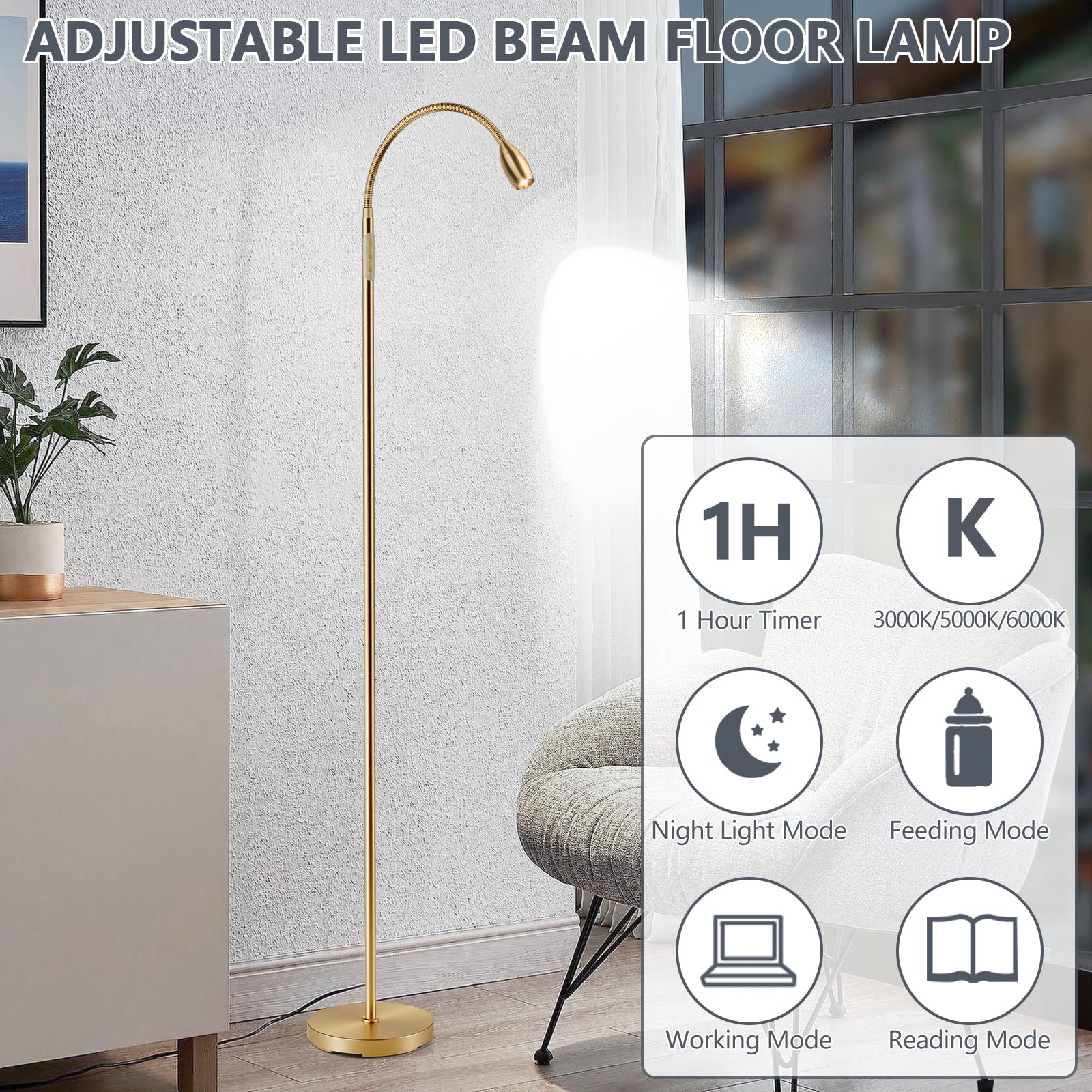 AUZONIMICS eye-friendly LED emits soft non-flickering light