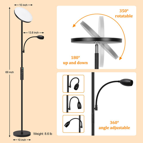 AUZONIMICS weighted base prevents tipping during use