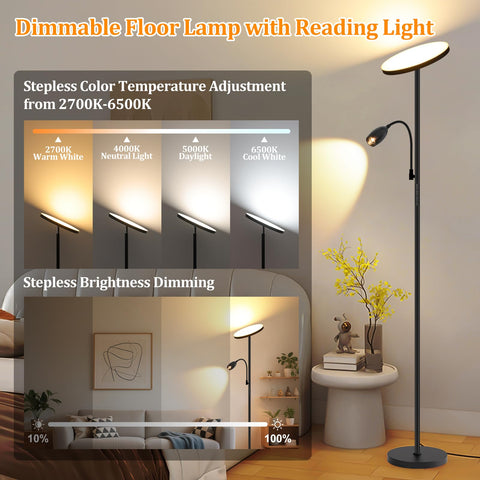 AUZONIMICS color temperature control from warm to cool for any task