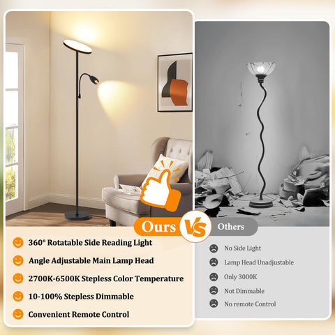 AUZONIMICS gooseneck reading light provides precise task lighting for reading