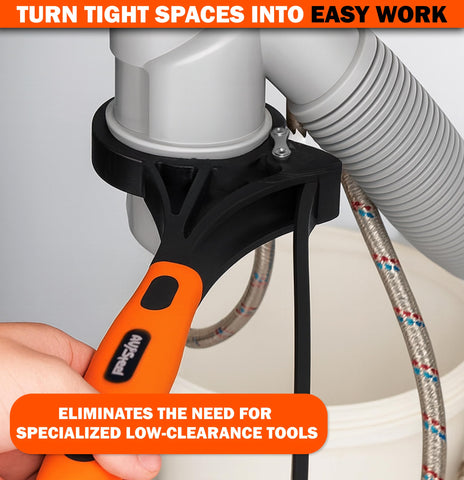 AV Steel oil-filter removal made easier with adjustable rubber strap.