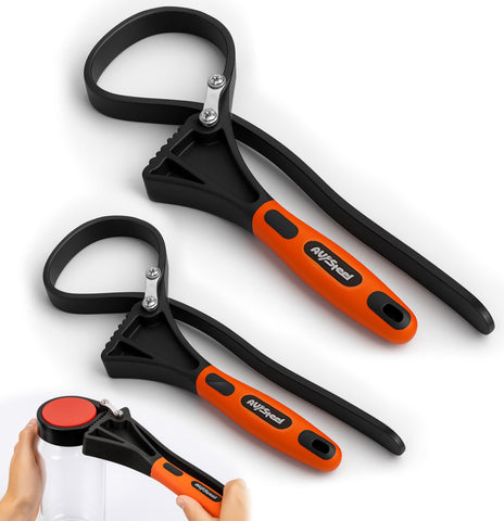 AV Steel large strap wrench grips up to 6 inches with non mar surface protection.