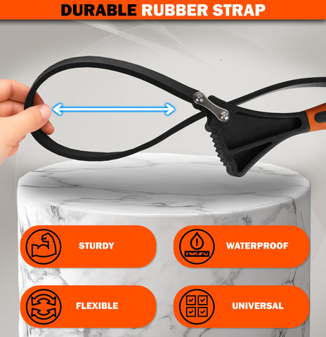 AV Steel non-marring strap protects delicate surfaces during removal.