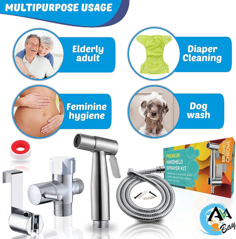 AVAbay muslim-shower use showcases practical personal cleansing with water-friendly design.
