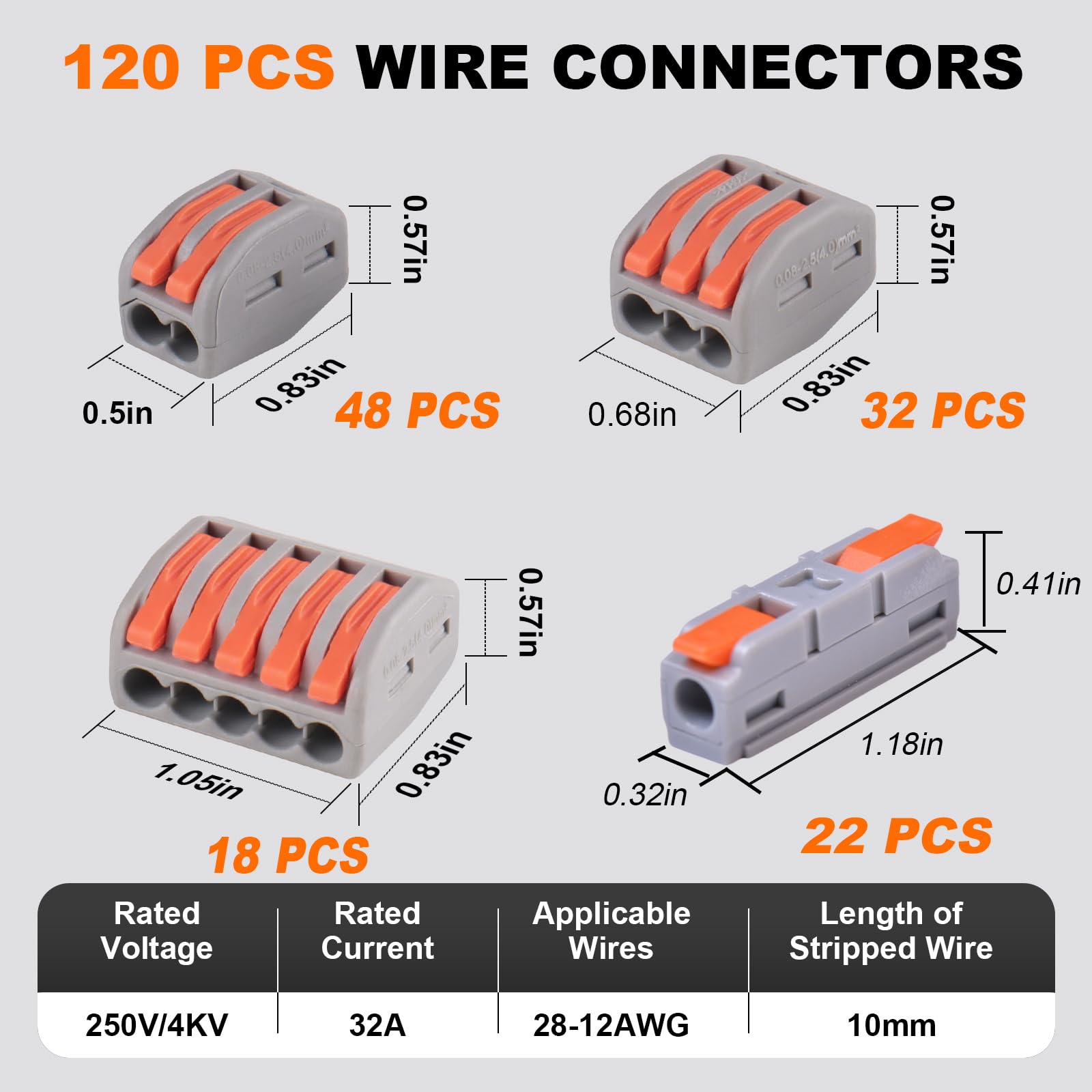 AVARBUVO kit assembly showing multiple port options for 2/3/5 conductors.