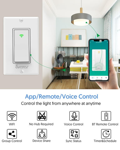 Avatar Controls Bluetooth remote in hand for local, instant lighting control
