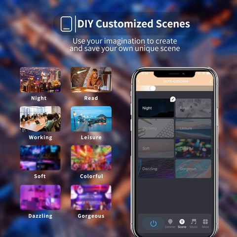 Avatar Controls GU10 bulbs syncing with music for immersive lighting