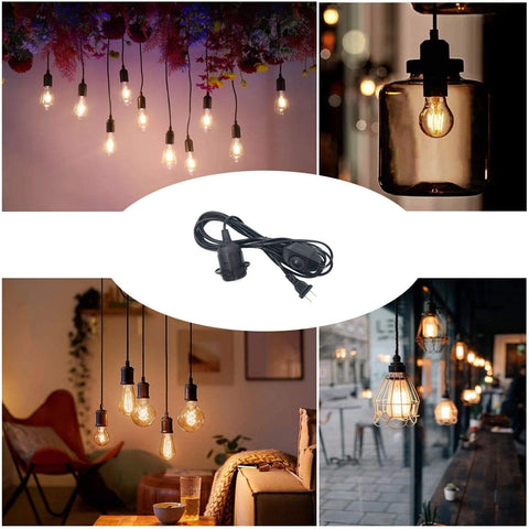 AVCITY Edison socket compatible with E26/E27 bulbs for easy setup.