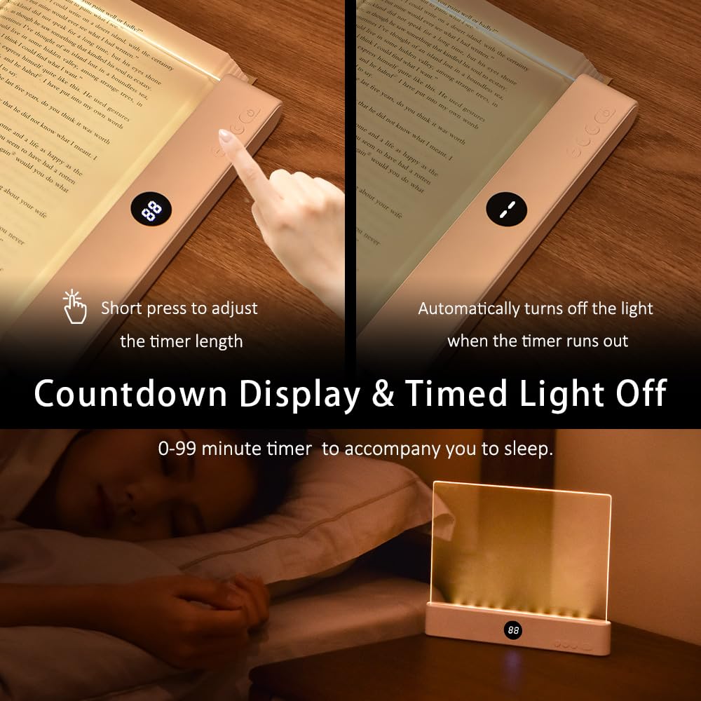 AVEKI dimmable 3-color LED lighting for reading in bed.