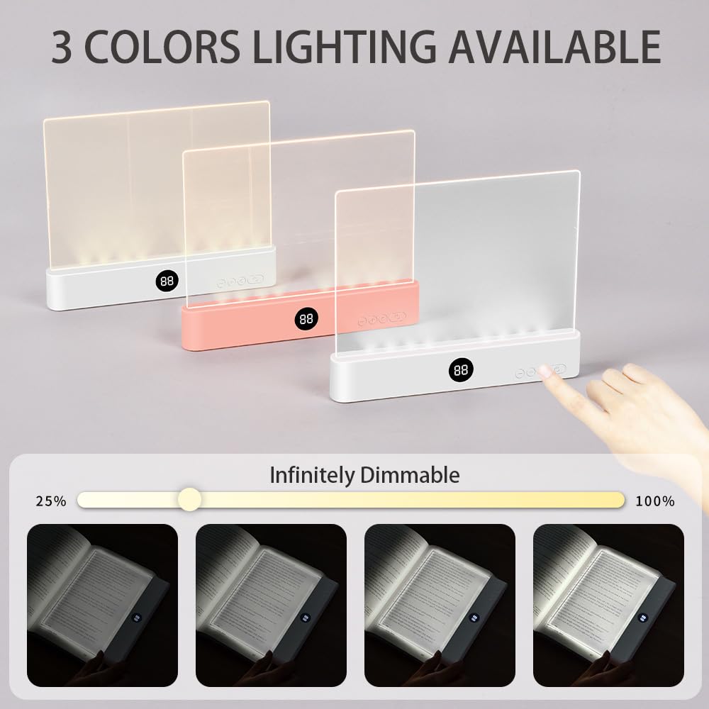 AVEKI rechargeable clip-on light with timer for study sessions.
