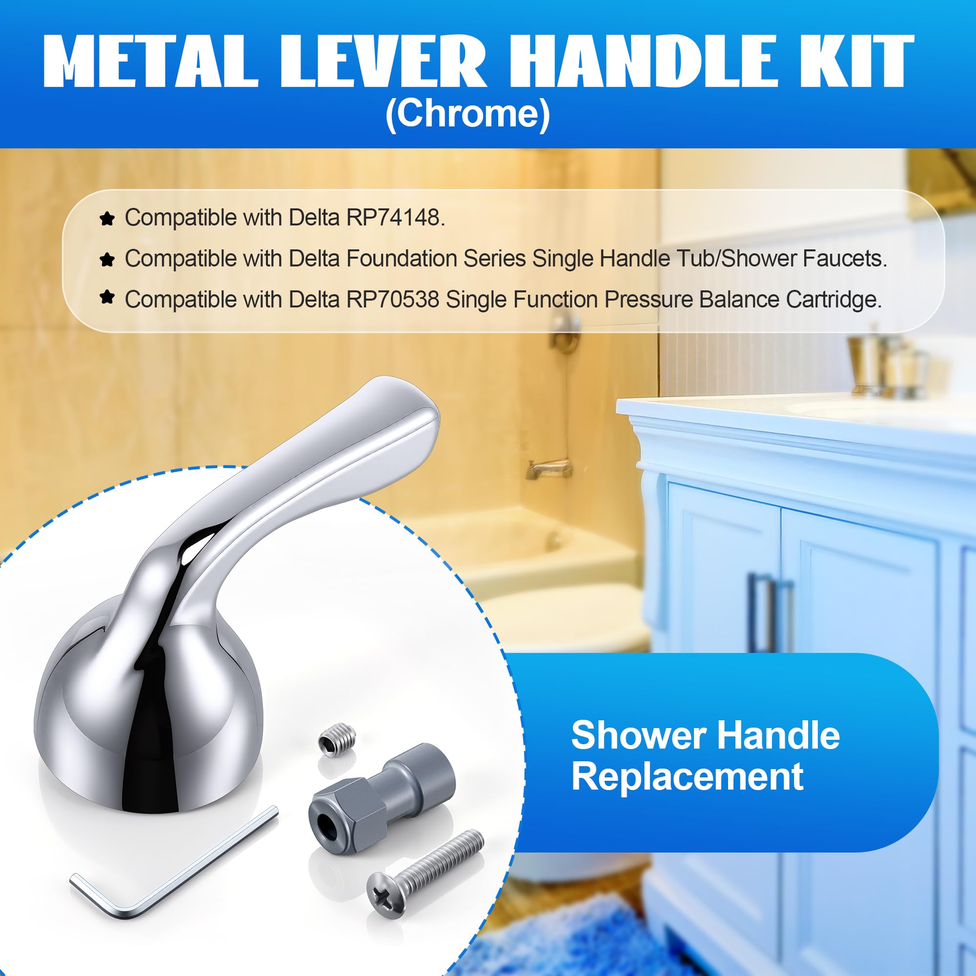 Avenuebool lever handle kit includes tools for simple installation
