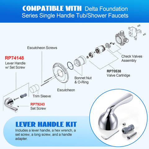 Avenuebool Delta RP70538 cartridge compatibility for reliable operation