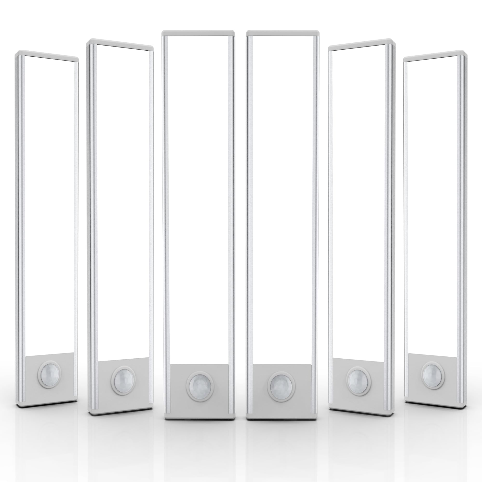 AVEVA 6-pack wireless under cabinet lights for clutter-free kitchen task lighting.