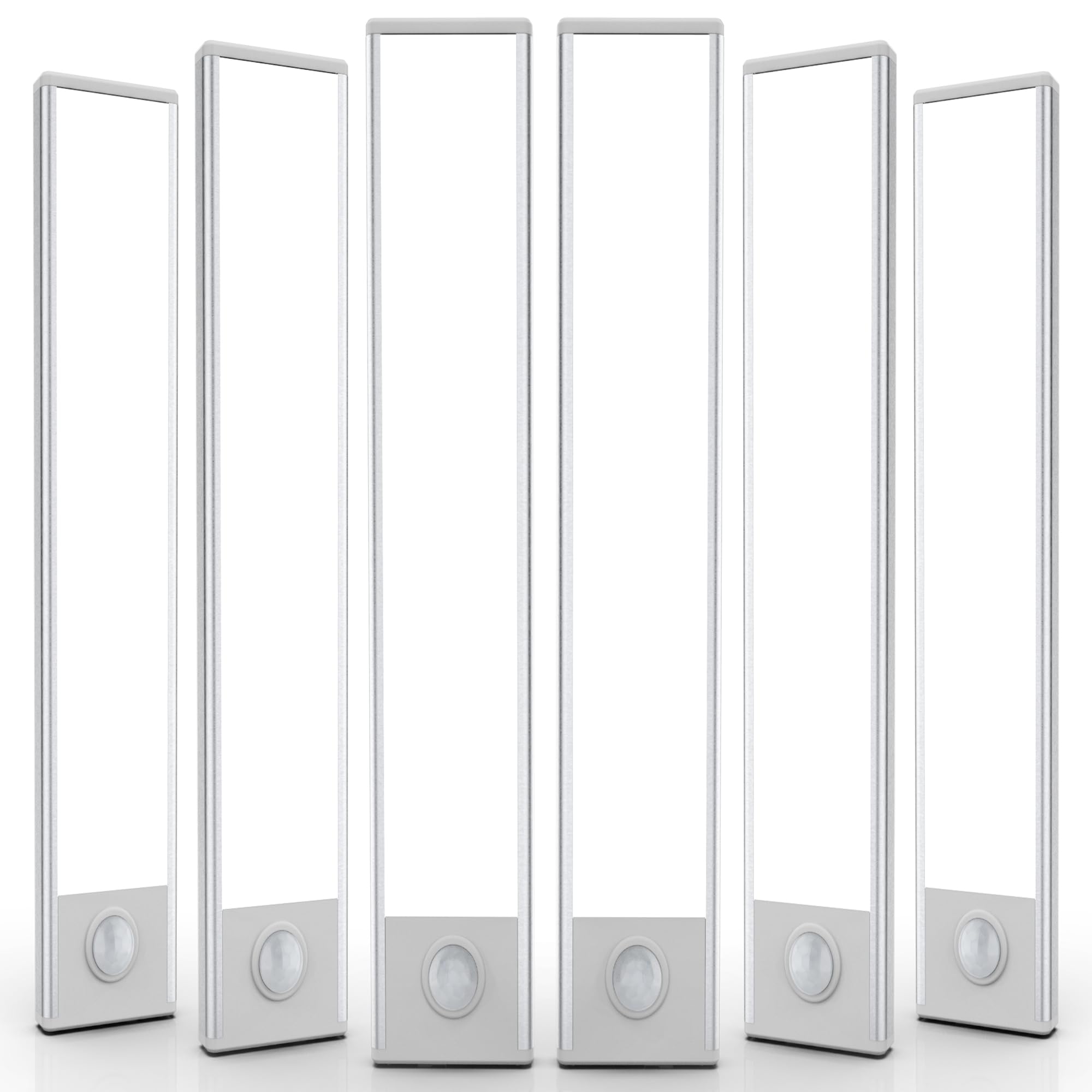 AVEVA 6-pack under cabinet lights front view showing bright yet soft kitchen lighting