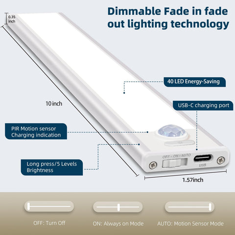 AVEVA wireless kitchen light for cabinets, stairs, and wardrobes